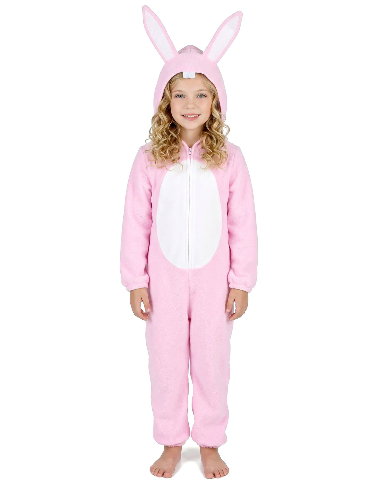 Vue d'ensemble de face du déguisement de lapin pour enfant
