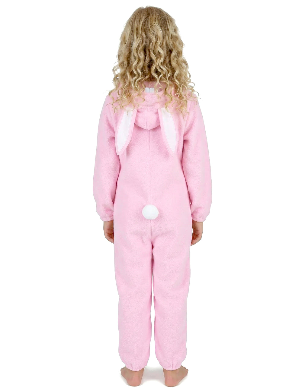 Vue de dos avec la queue blanche du déguisement de lapin pour enfant