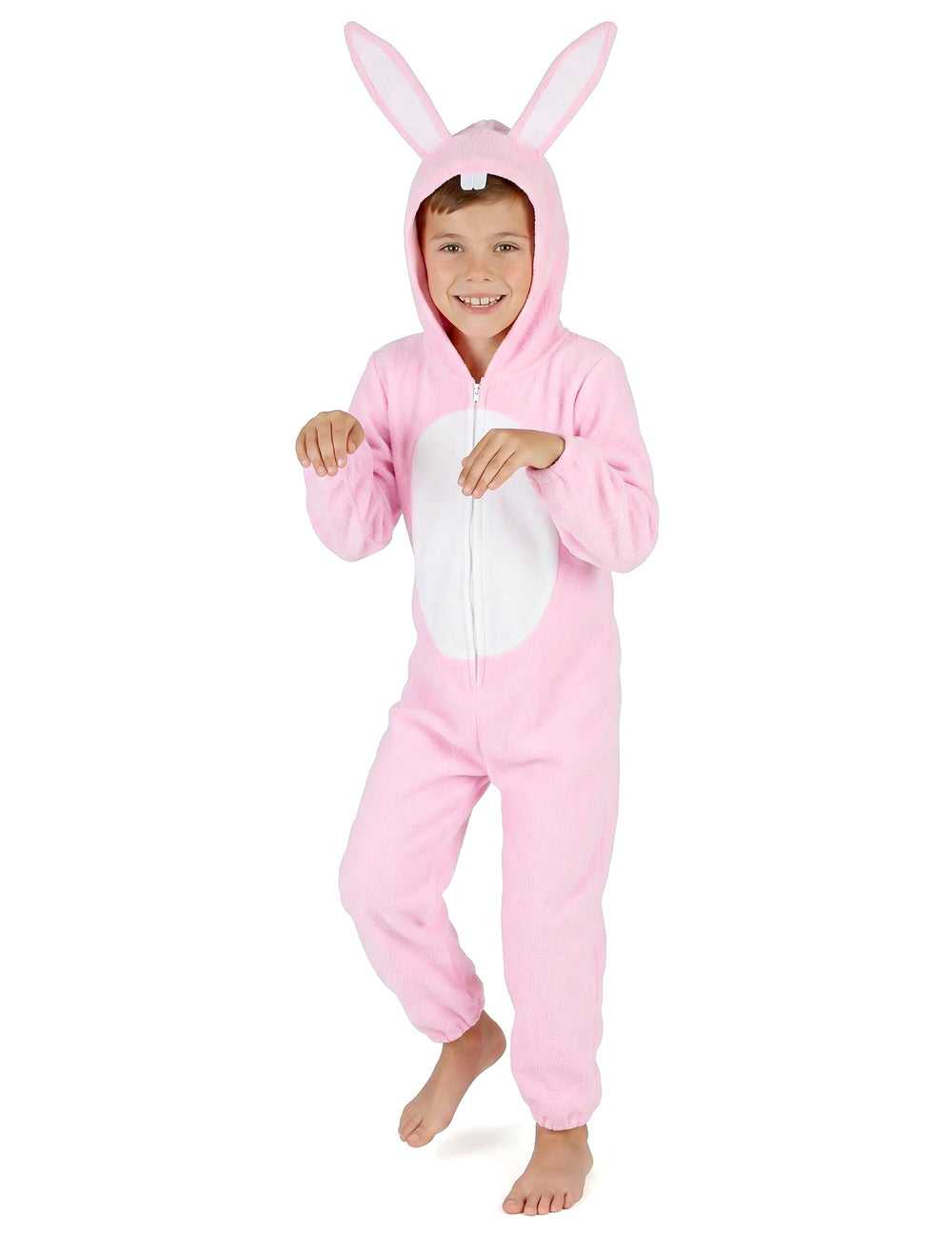 Vue de face du déguisement de lapin pour enfant