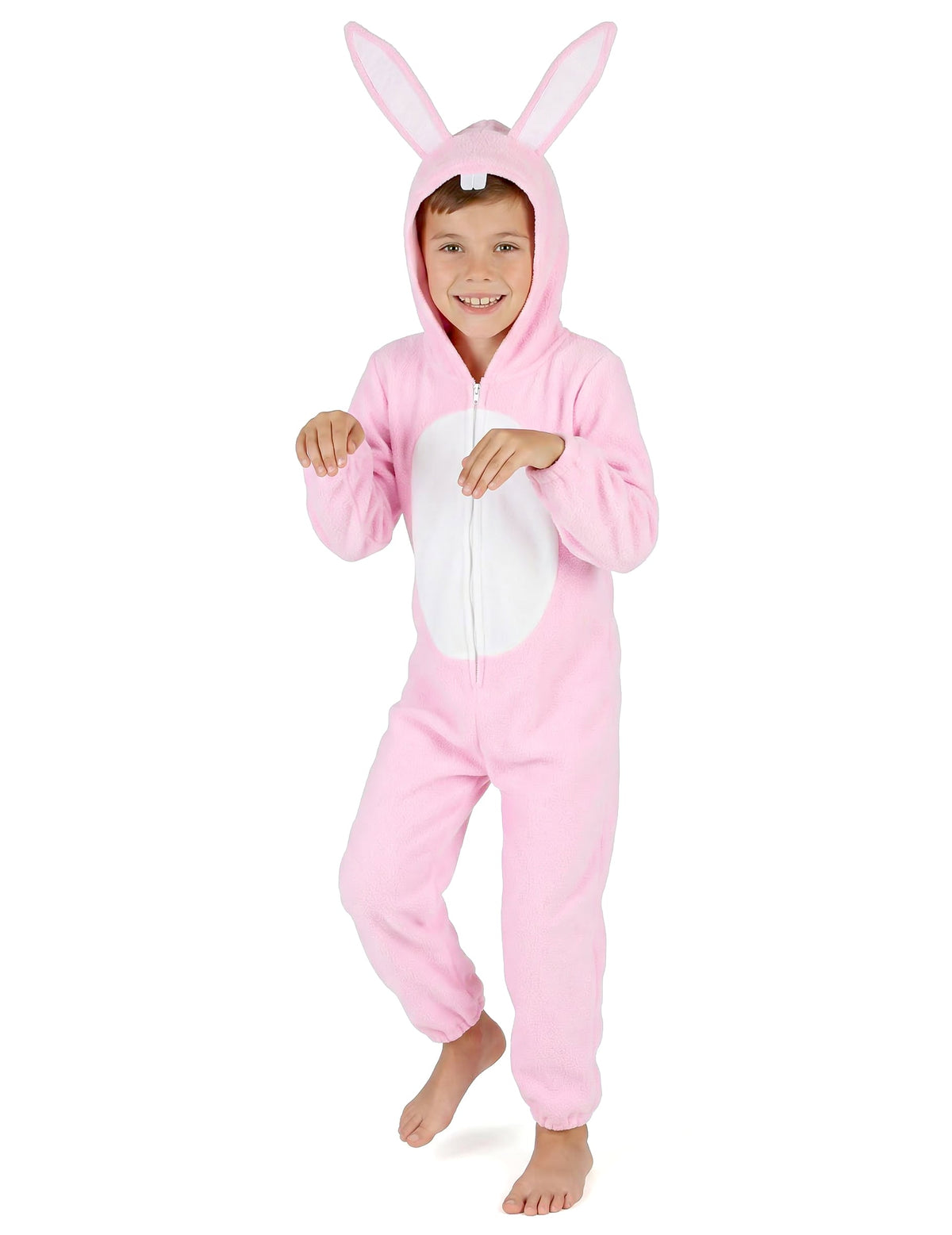 Vue de face du déguisement de lapin pour enfant