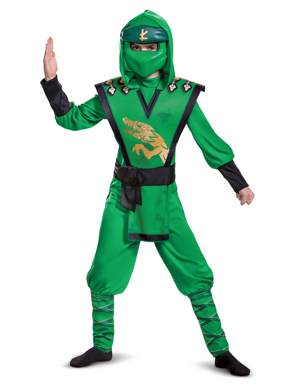Déguisement LEGACY deluxe Lloyd Ninjago LEGO pour enfant vert