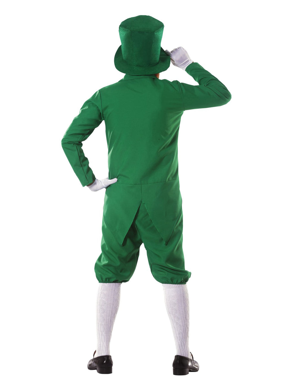 Vue de dos du déguisement leprechaun pour homme