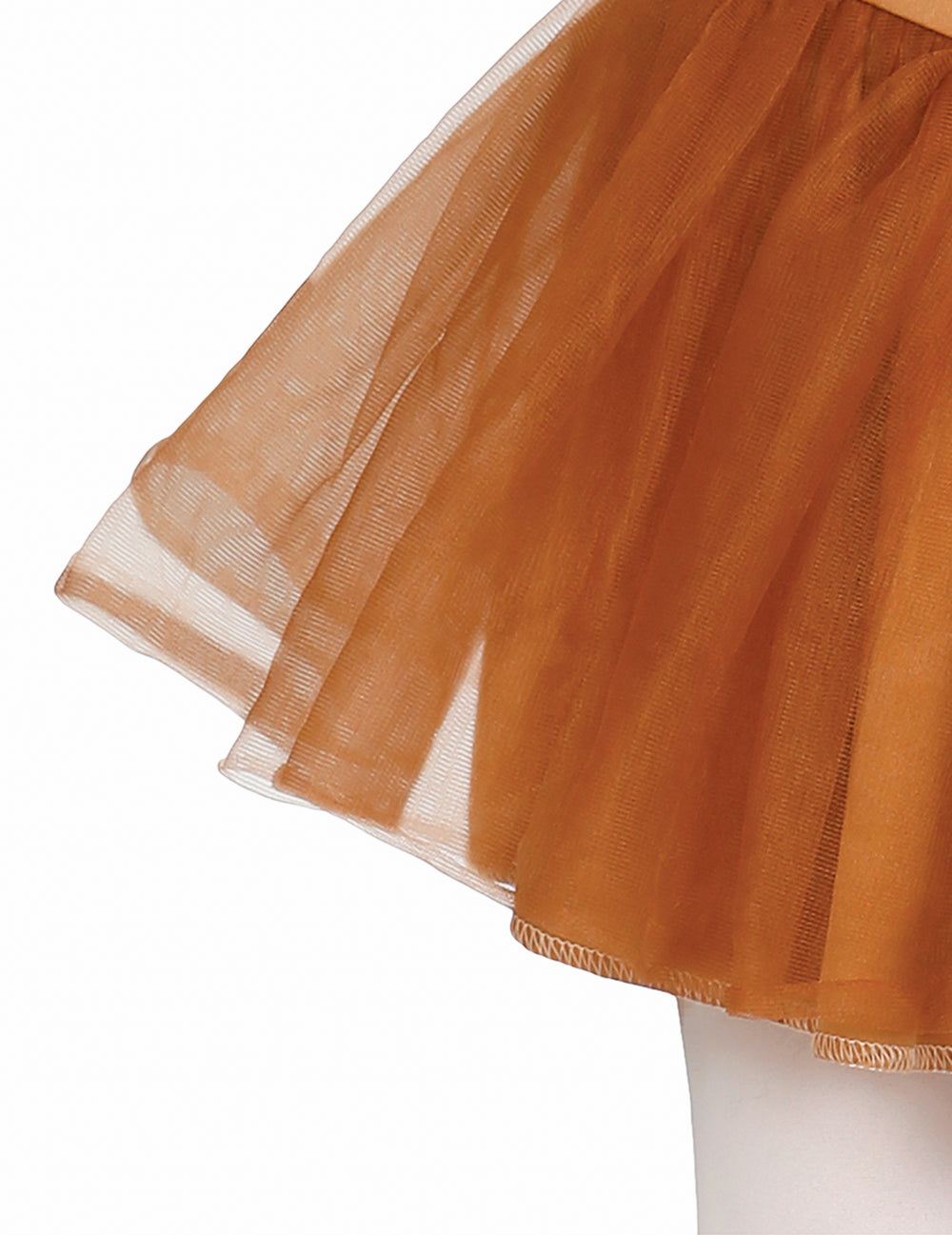 Détail du tulle de la jupe du déguisement lion tutu