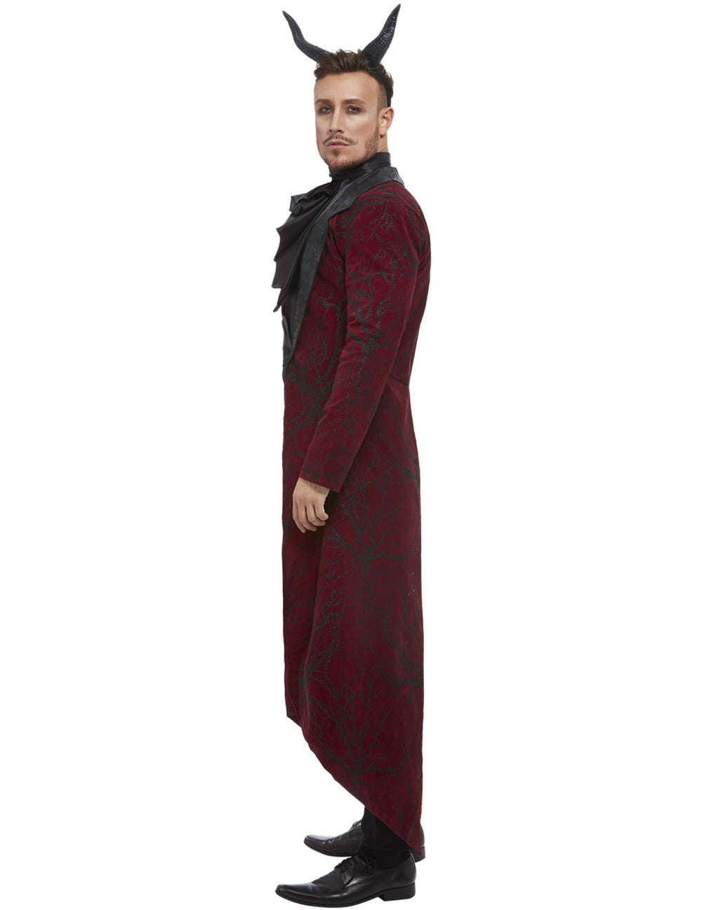 Vue de profil du déguisement de luxe diable pour homme