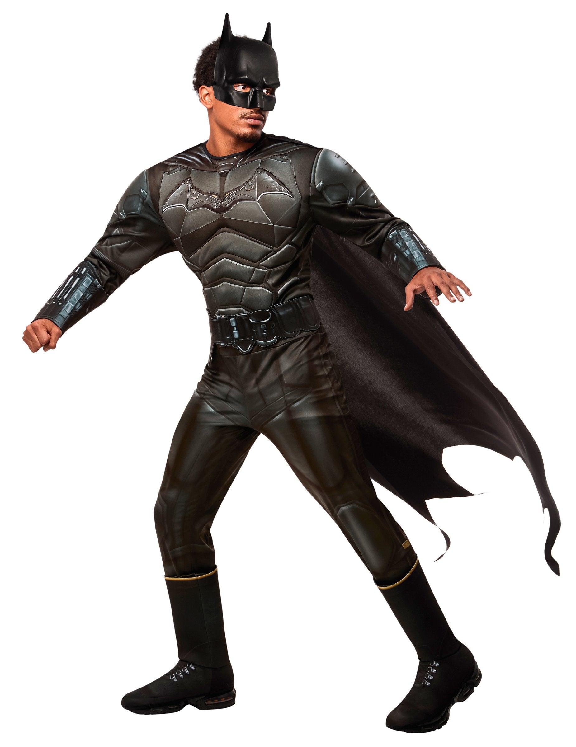 Déguisement luxe The Batman pour adulte noir avec cape et masque