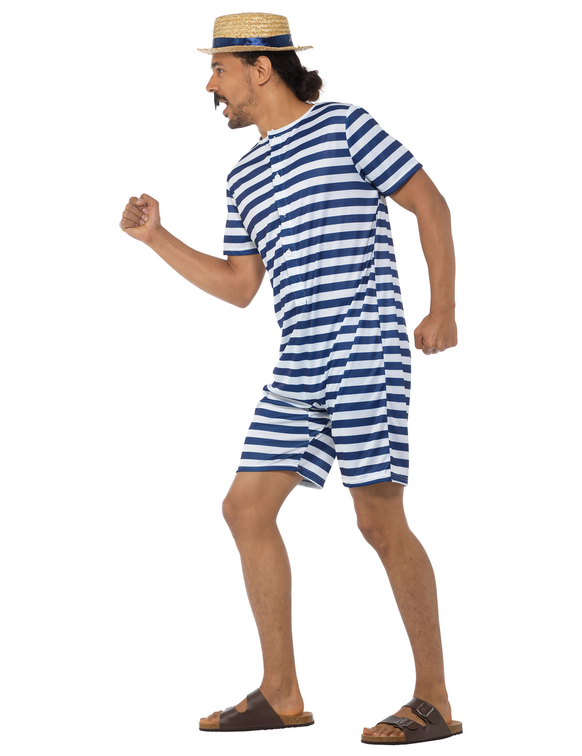 Vue de profil du déguisement maillot de bain rétro pour homme