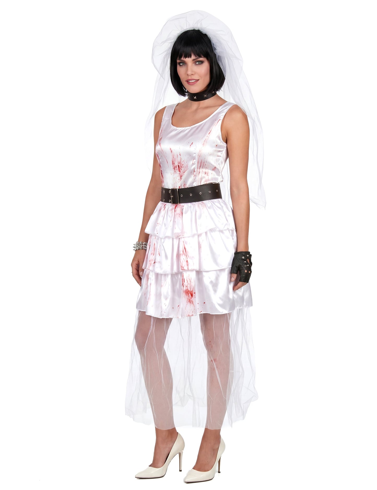 Disfarce noiva zombie mulher Halloween