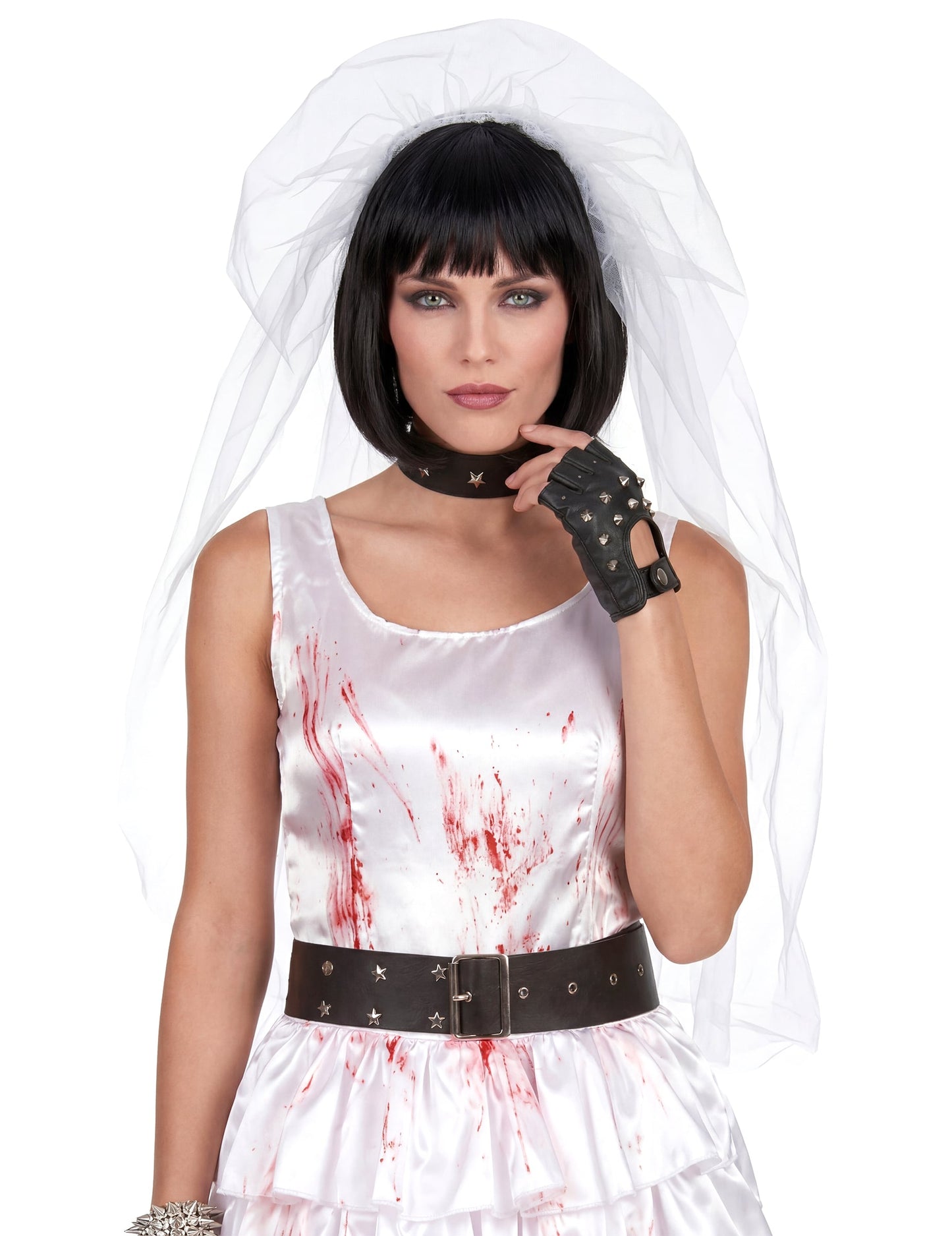 Disfarce noiva zombie mulher Halloween