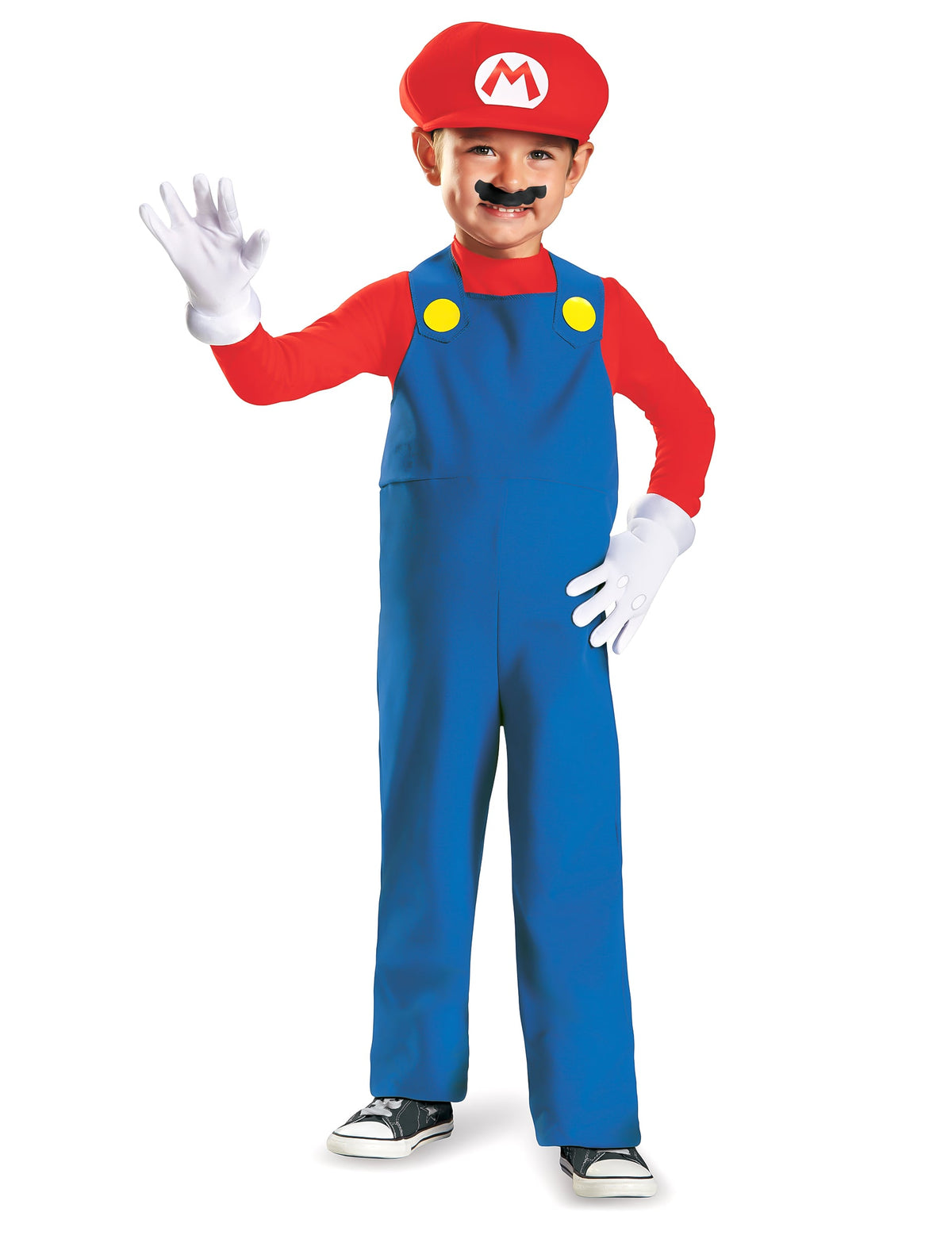 Déguisement de Mario™ pour enfant rouge et bleu avec casquette et moustache