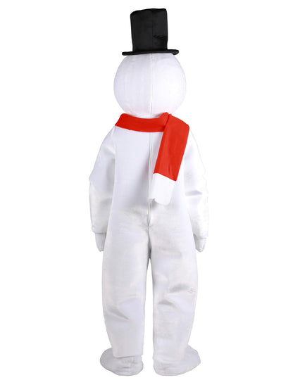 Fato de mascote de boneco de neve de luxo para adulto