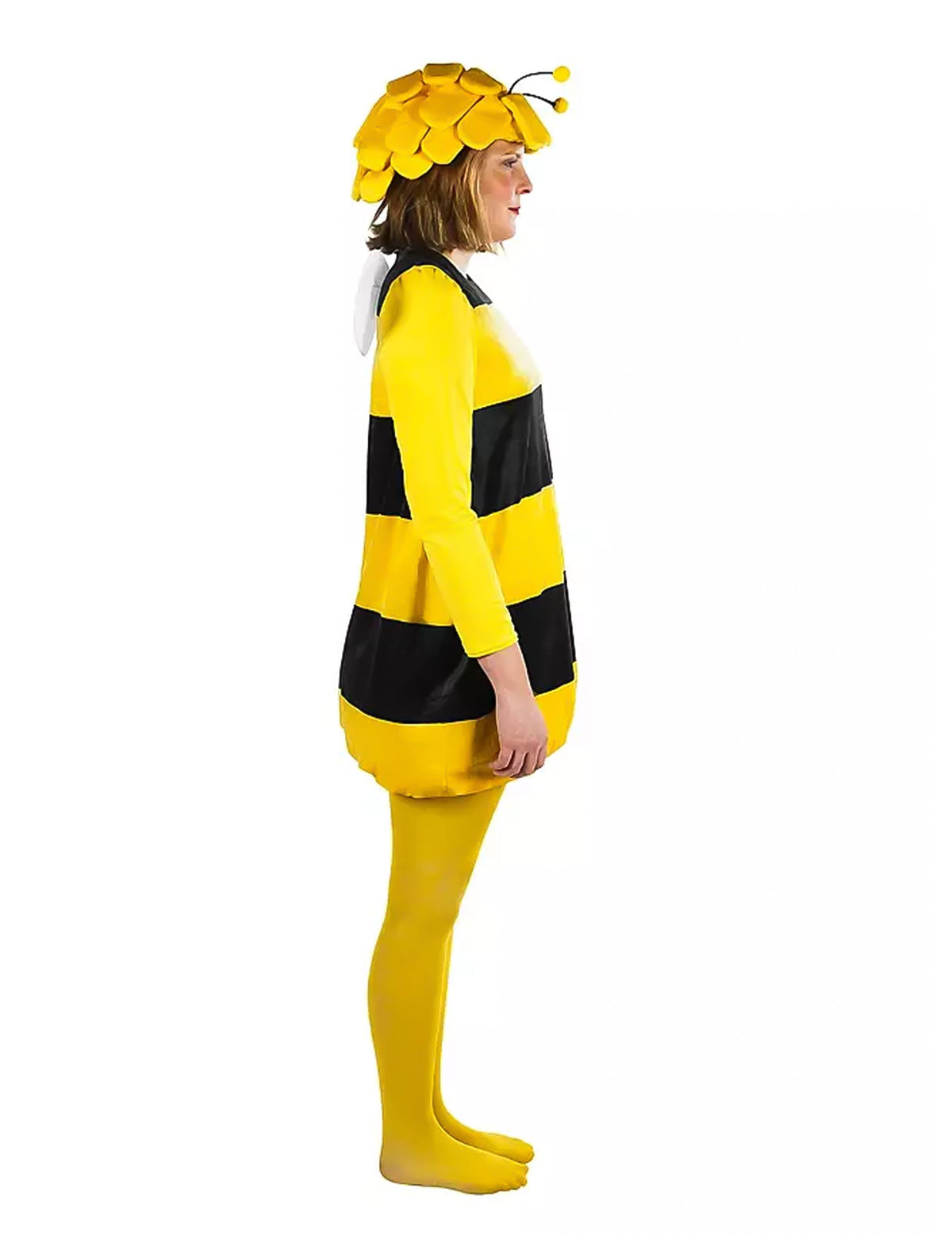 Vue de profil du déguisement Maya l'Abeille pour adulte