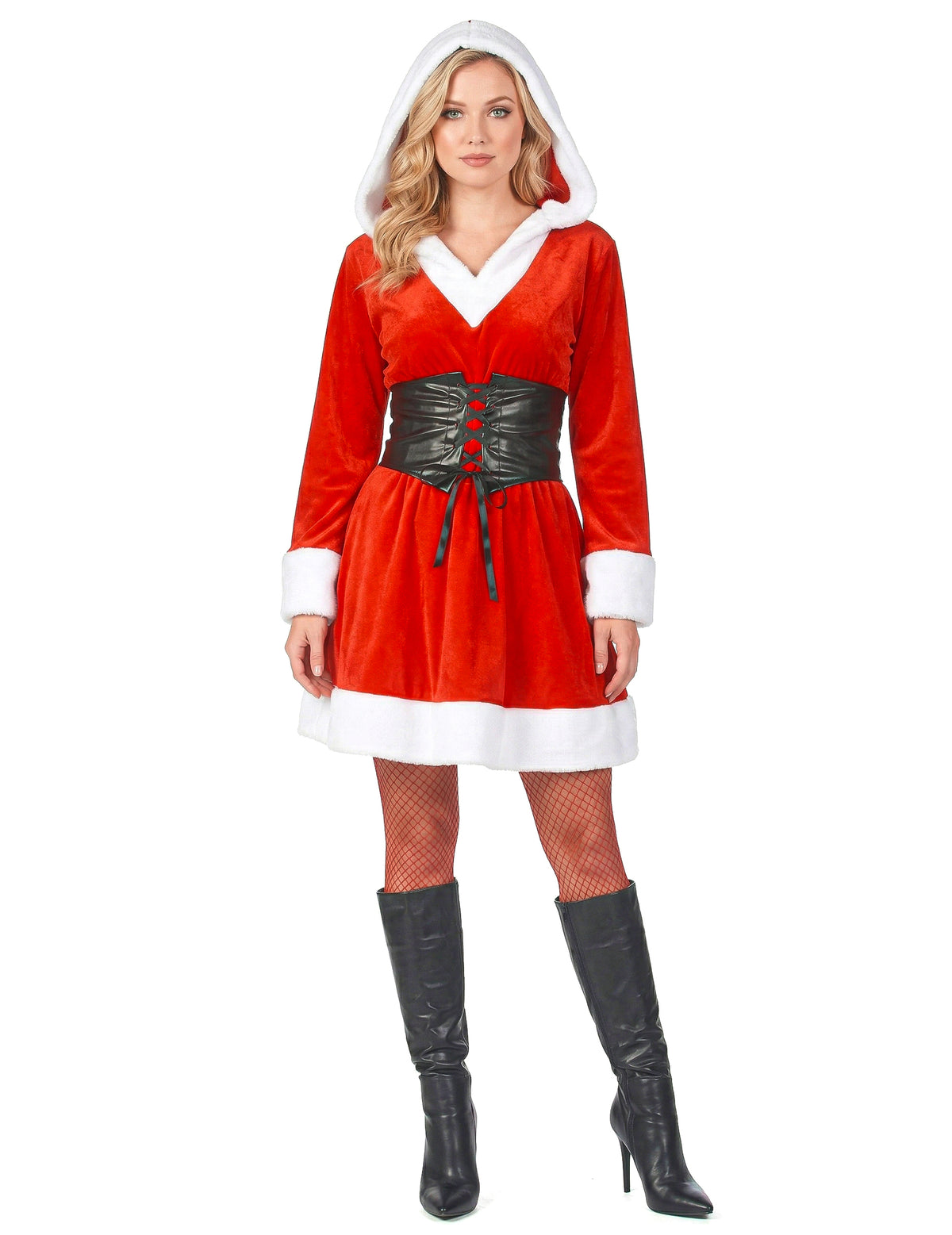 Vue d'ensemble du déguisement Mère Noël corset