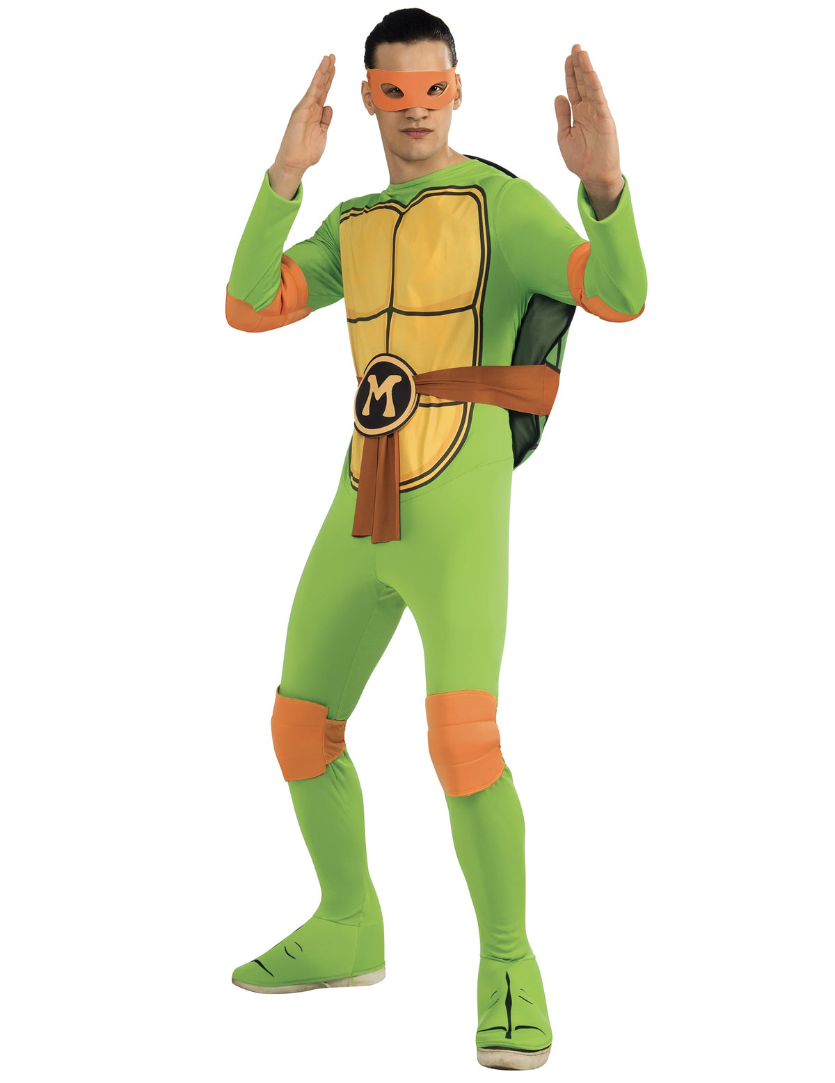 Vue de dos du déguisement Michelangelo Tortues Ninja classique pour adulte
