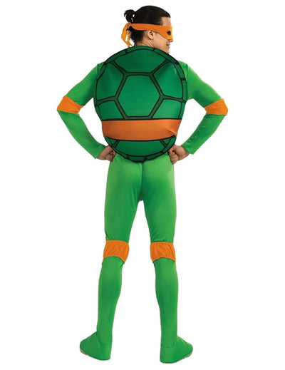 Vue de dos du déguisement Michelangelo Tortues Ninja classique pour adulte