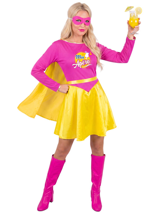Disfarce miss aperitivo mulher