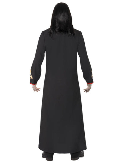 Vue de dos du déguisement moine démoniaque