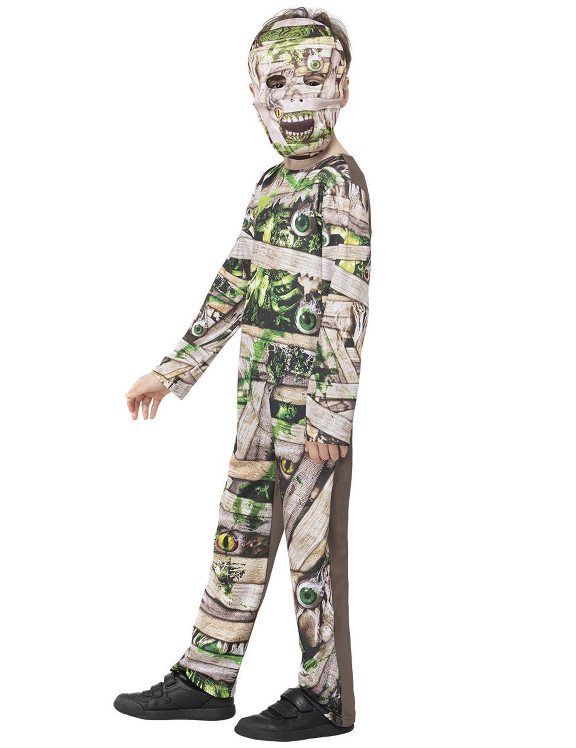 Vue de profil du déguisement de momie zombie