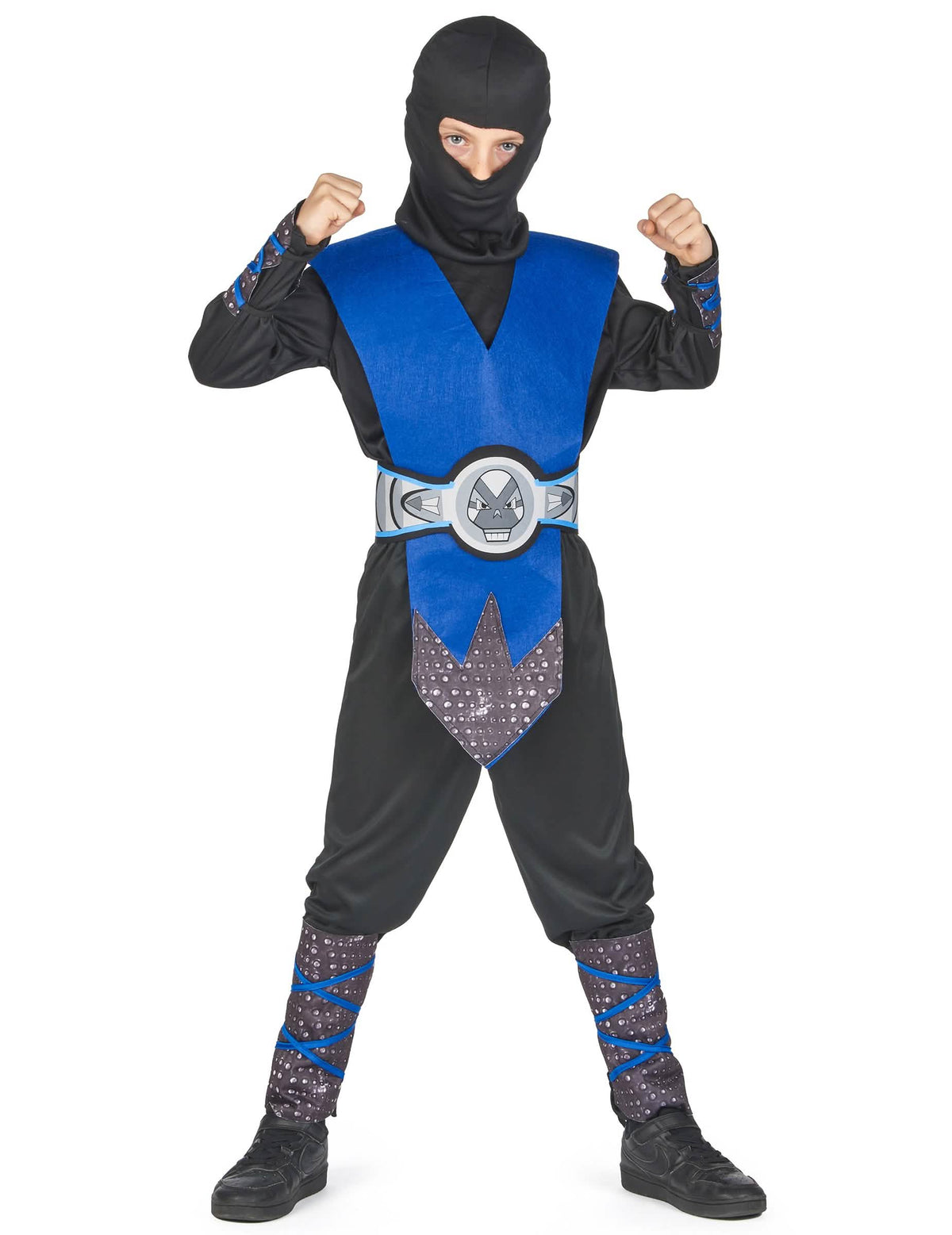 Vista frontal do disfarce ninja para menino
