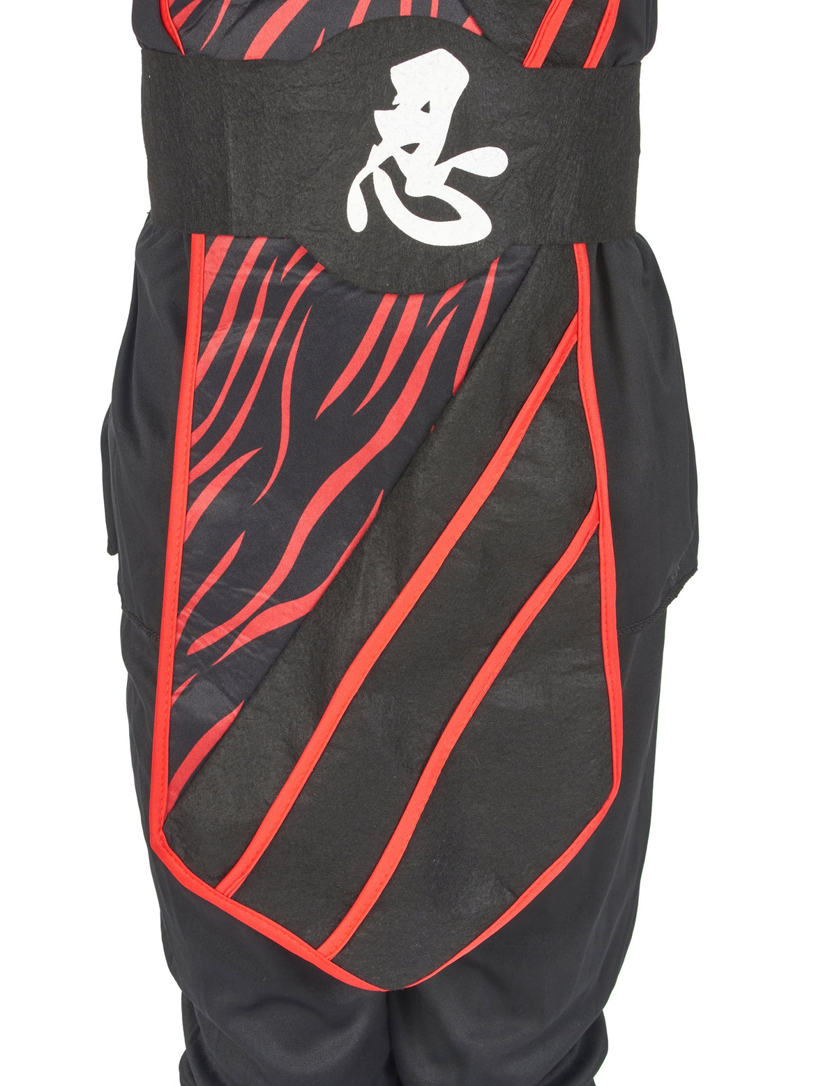 Déguisement ninja fauve pour garçon rouge et noir