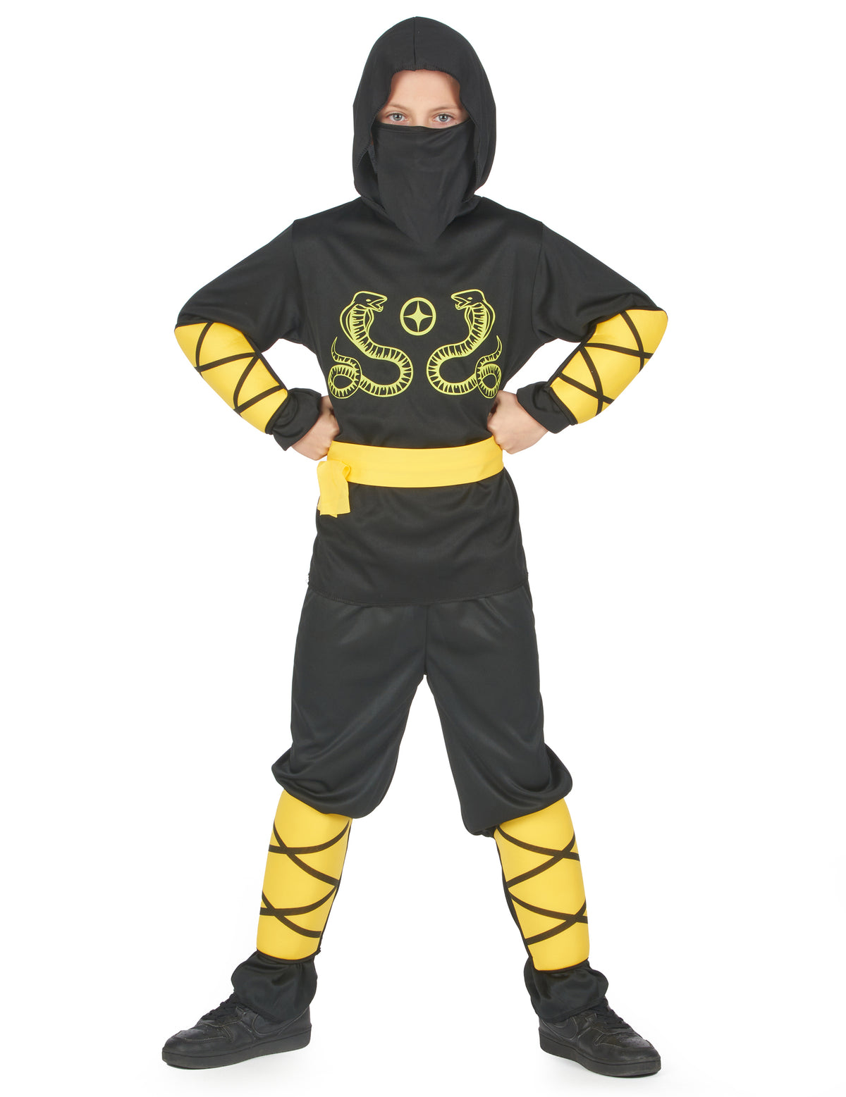 Vue de face du déguisement de ninja
