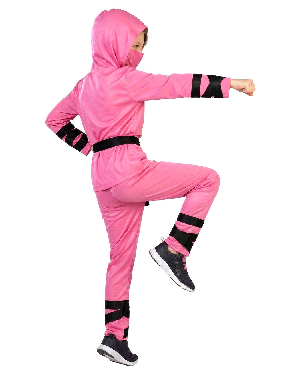Vue de profil du déguisement de ninja pour enfant