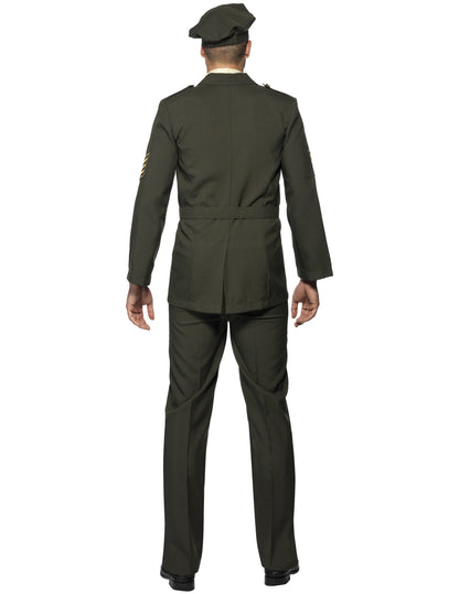 Vue de dos du déguisement d'officier militaire pour homme
