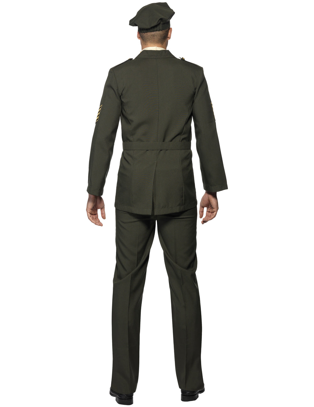 Vue de dos du déguisement d'officier militaire pour homme