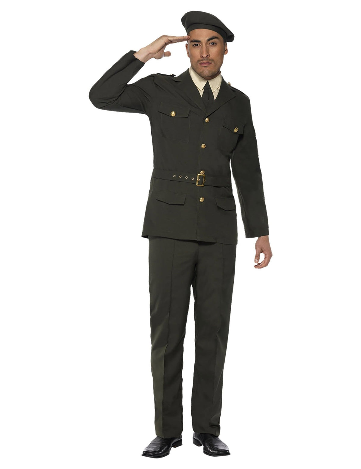 Salut militaire du déguisement d'officier militaire pour homme