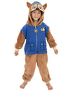 Déguisement Chase Pat'Patrouille pour enfant bleu et marron à capuche