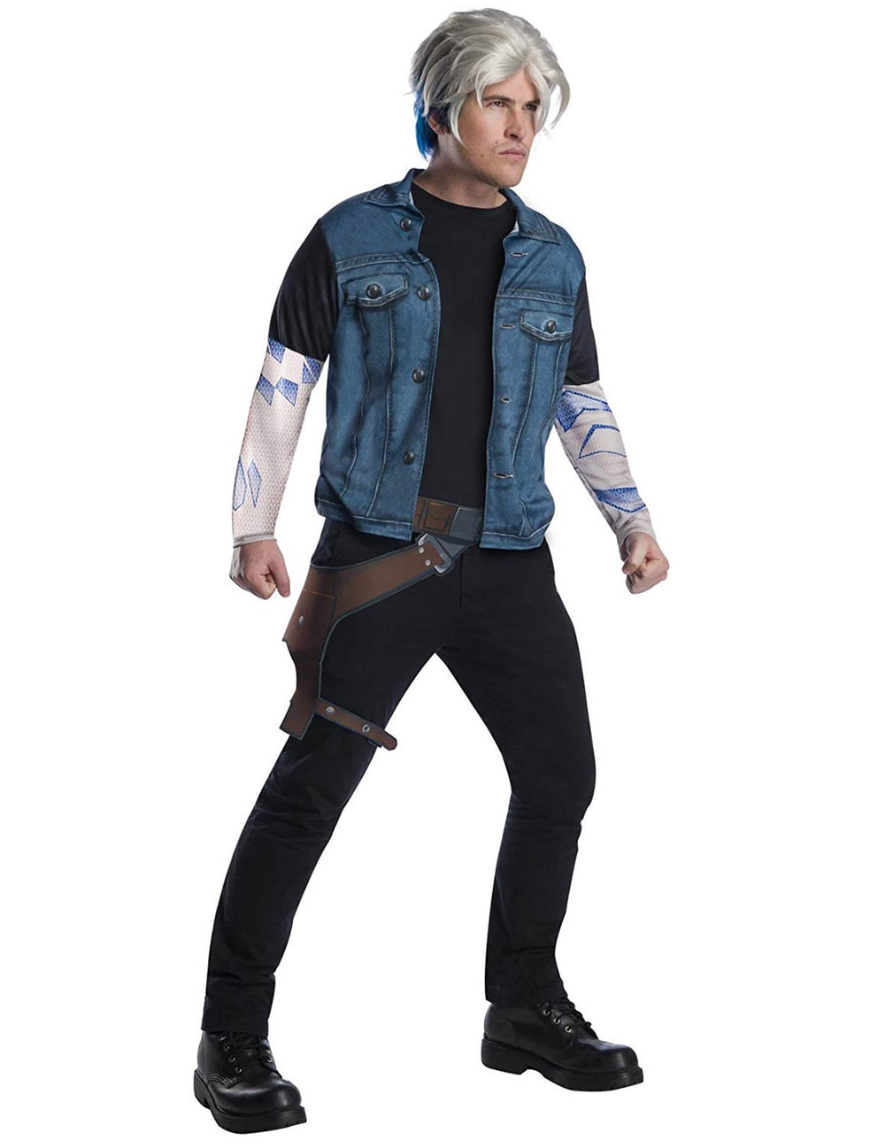 Fato de Parzival Ready Player One™ para adulto com casaco de ganga e coldre