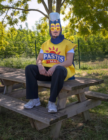 Disfarce pastis homem