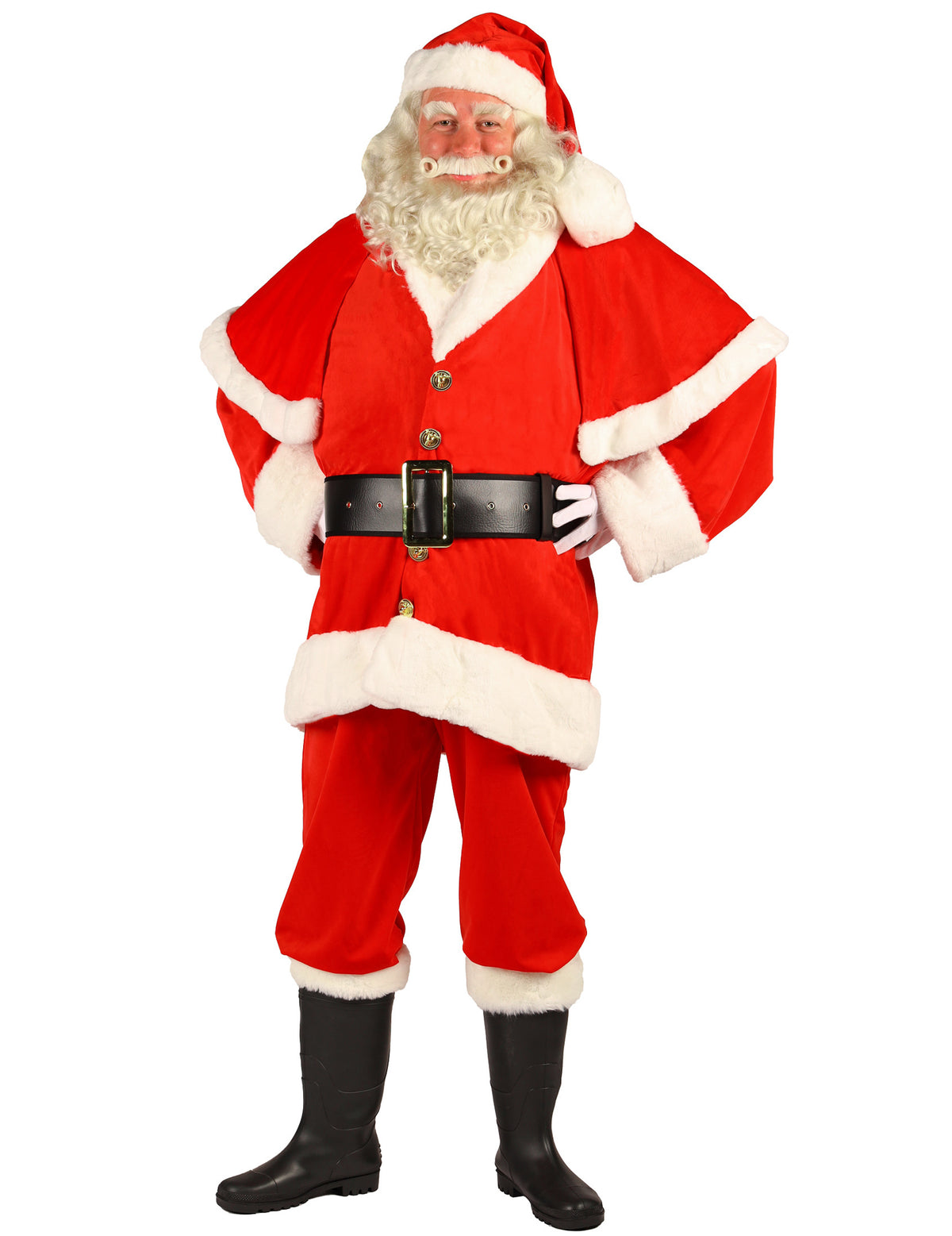 Fato de Pai Natal com capa para homem