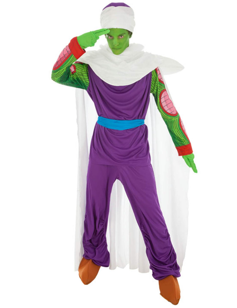 Fato de Piccolo Dragon Ball™ para adulto roxo e verde com capa branca