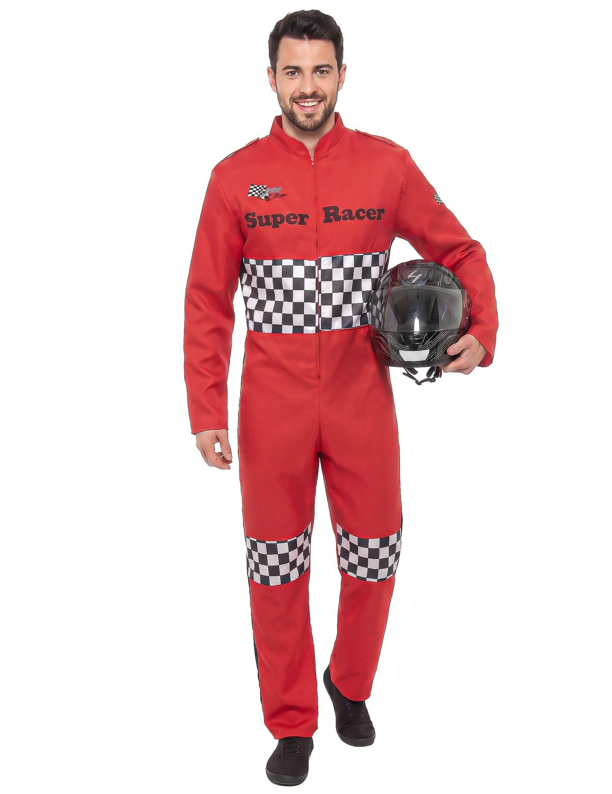 Disfarce piloto de formula 1 adulto