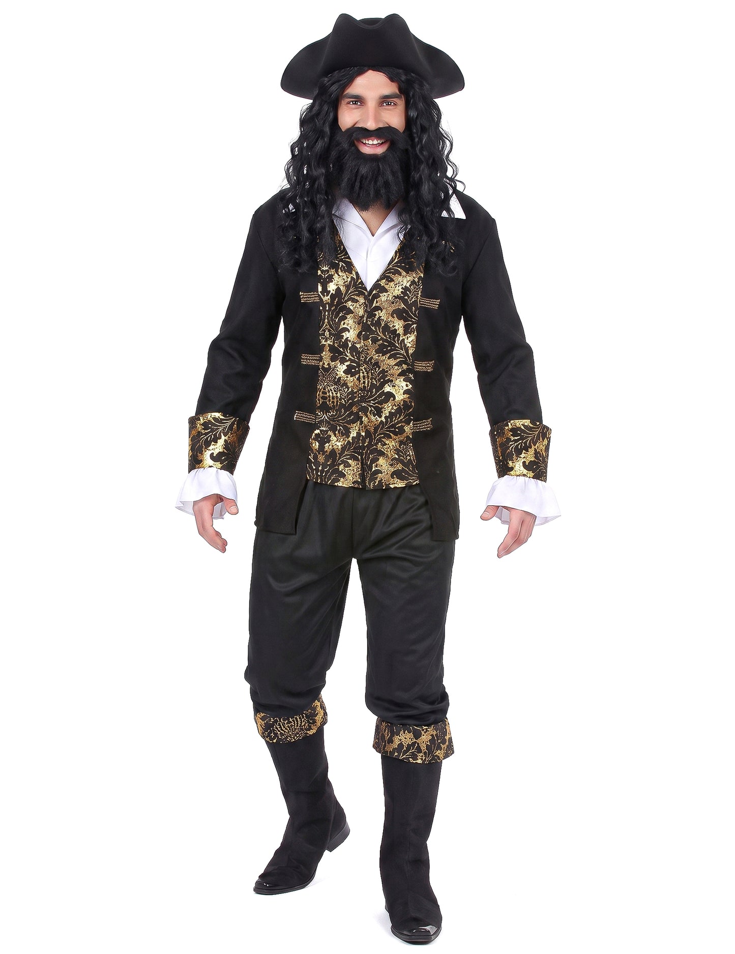 Disfarce pirata com desenhos homem