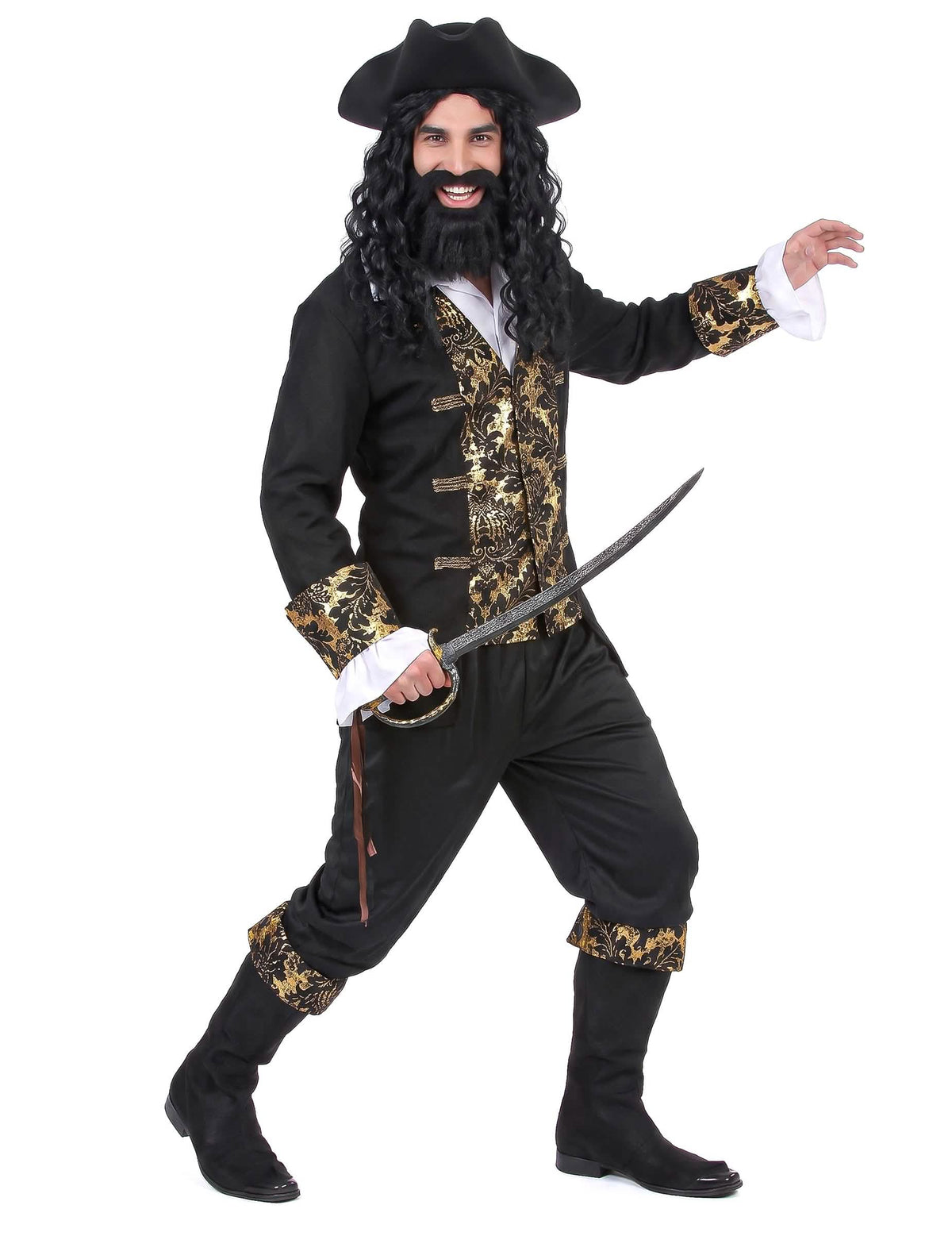 Disfarce pirata com desenhos homem