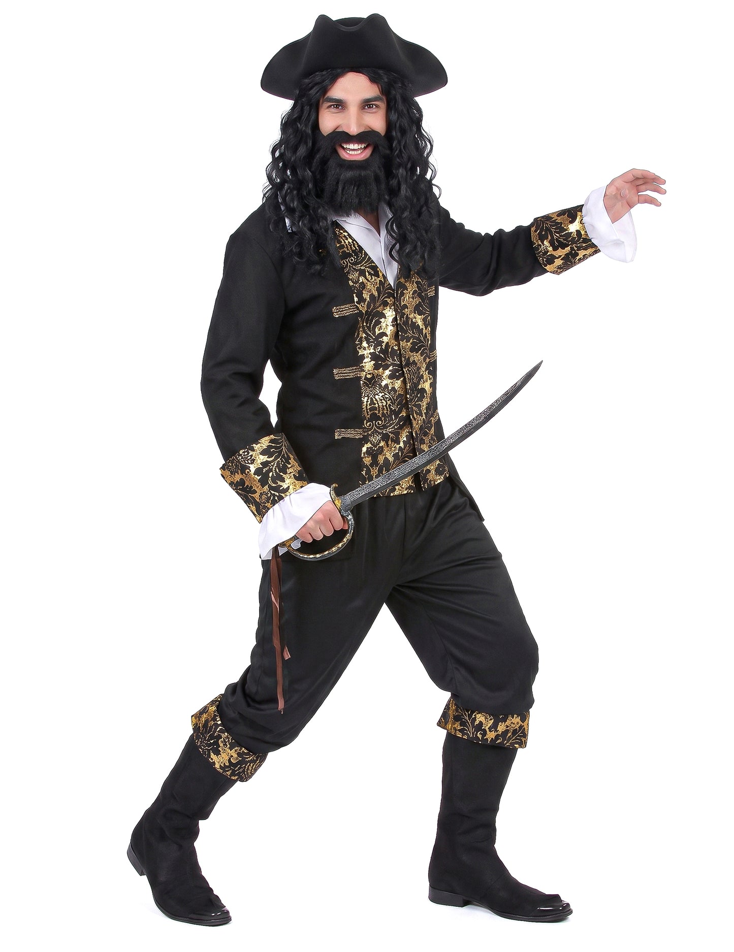 Disfarce pirata com desenhos homem