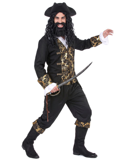 Disfarce pirata com desenhos homem