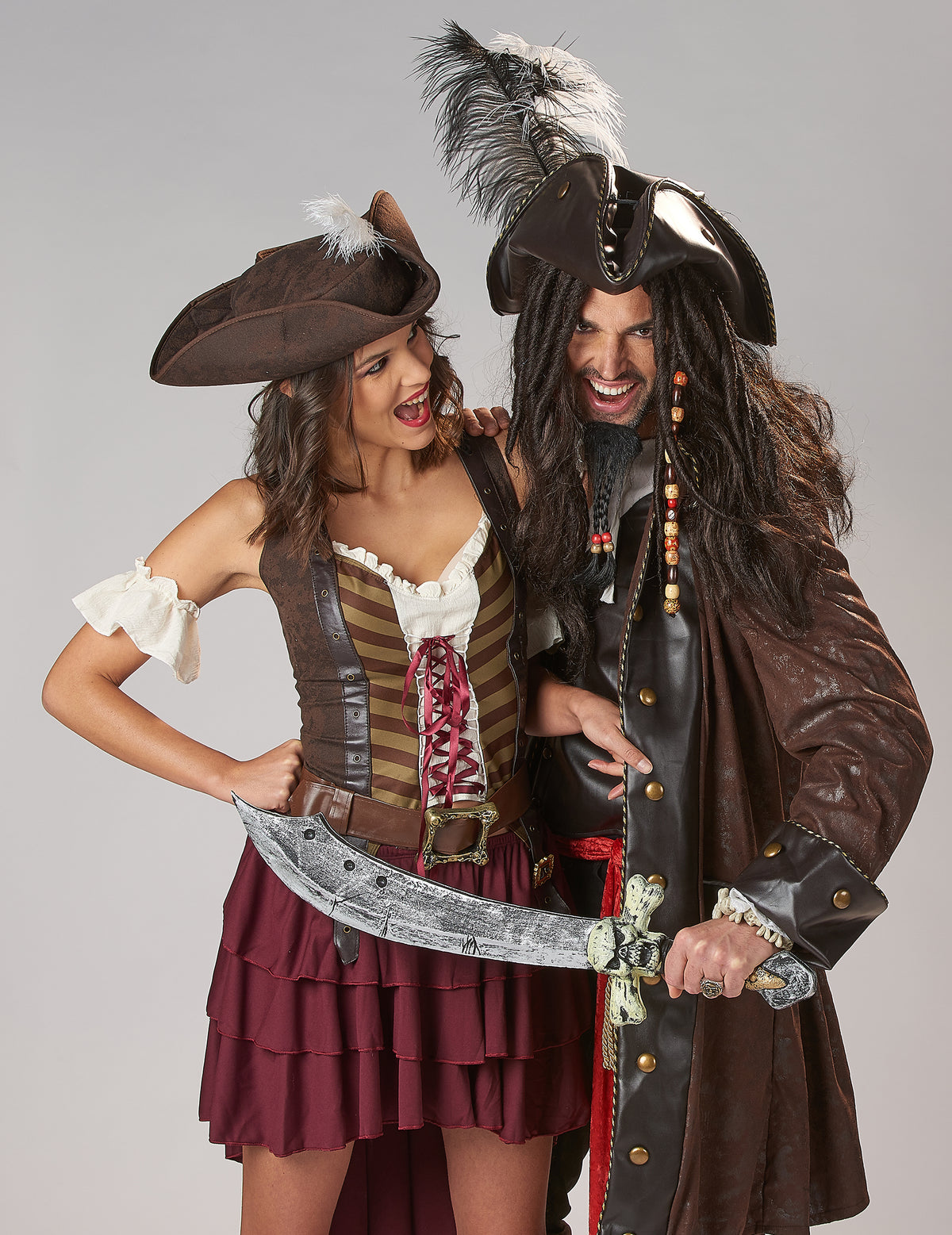 Disfarce pirata aventureira mulher