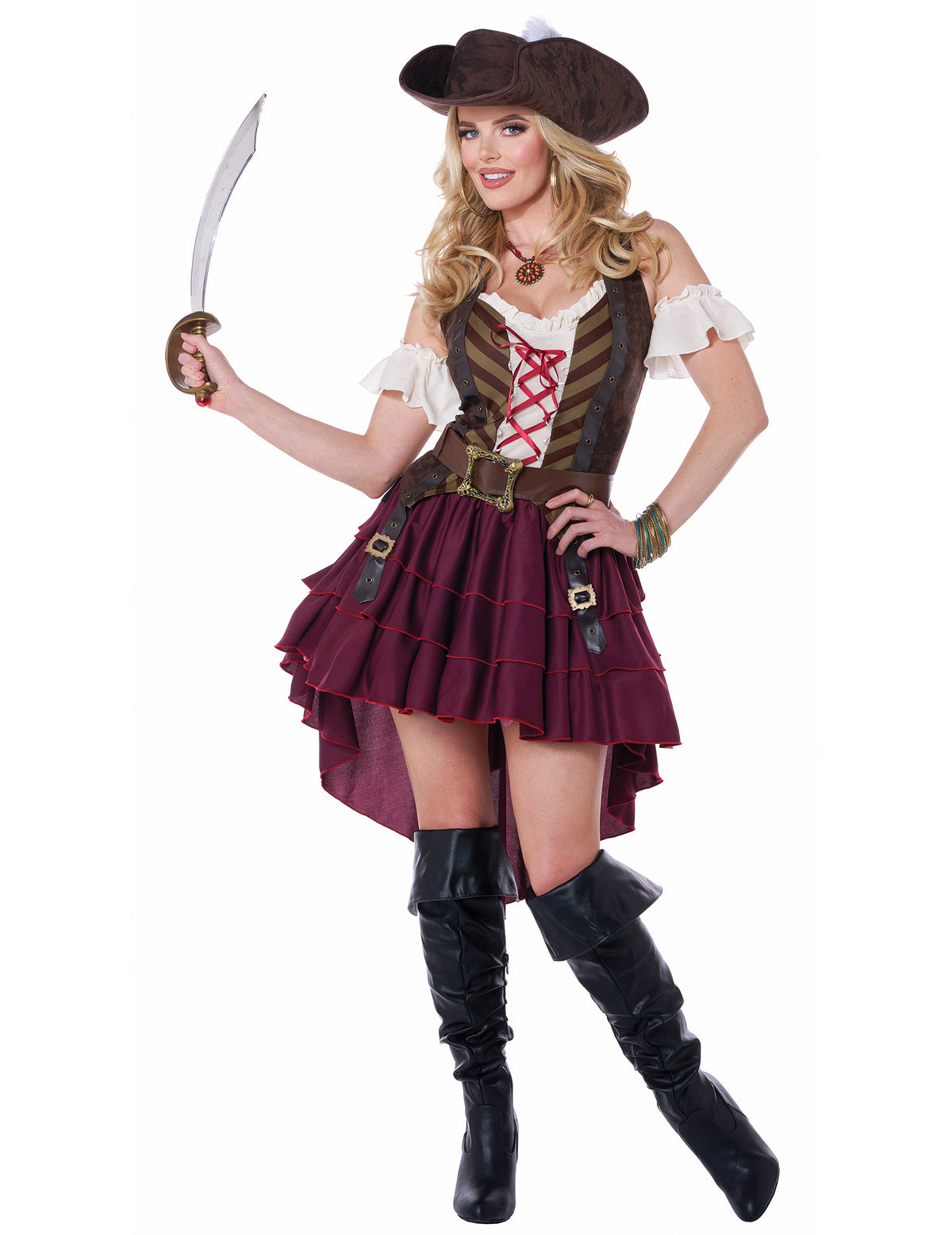 Disfarce pirata aventureira mulher