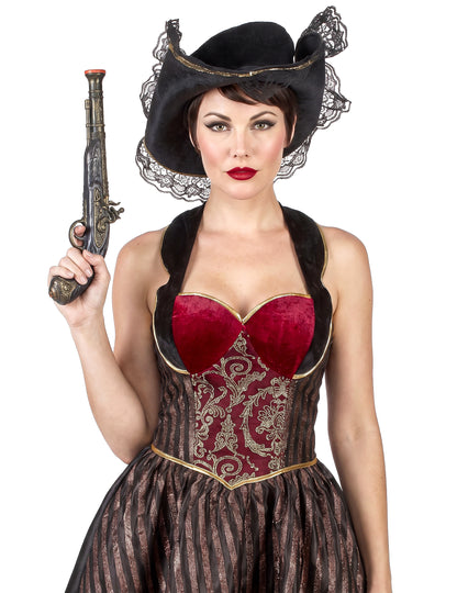 Disfarce pirata barroca mulher