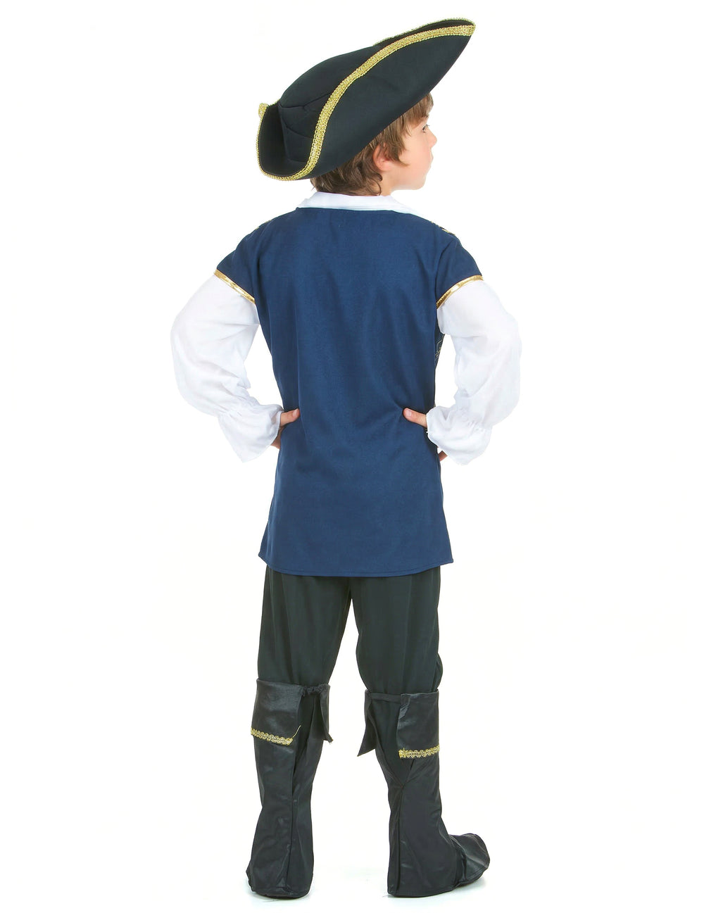 Vue de dos du déguisement de pirate pour garçon