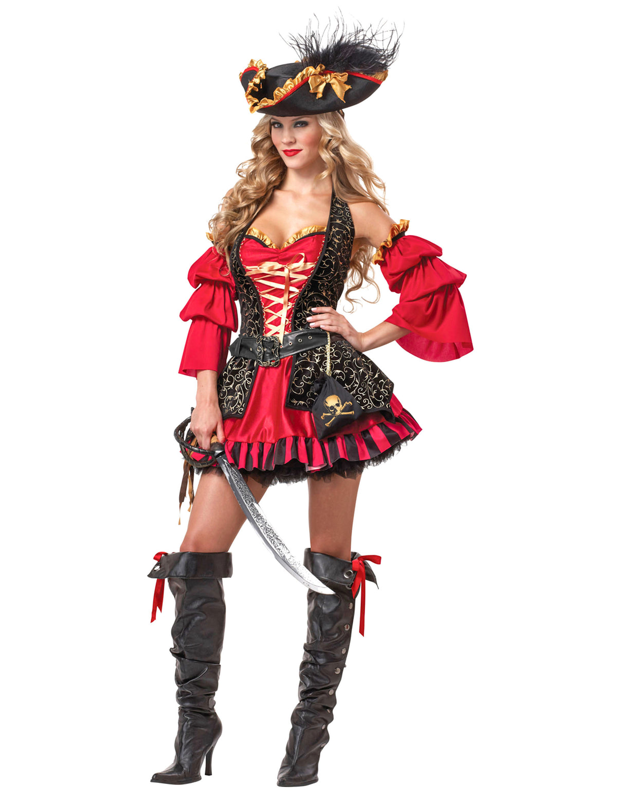 Disfarce pirata Premium - mulher