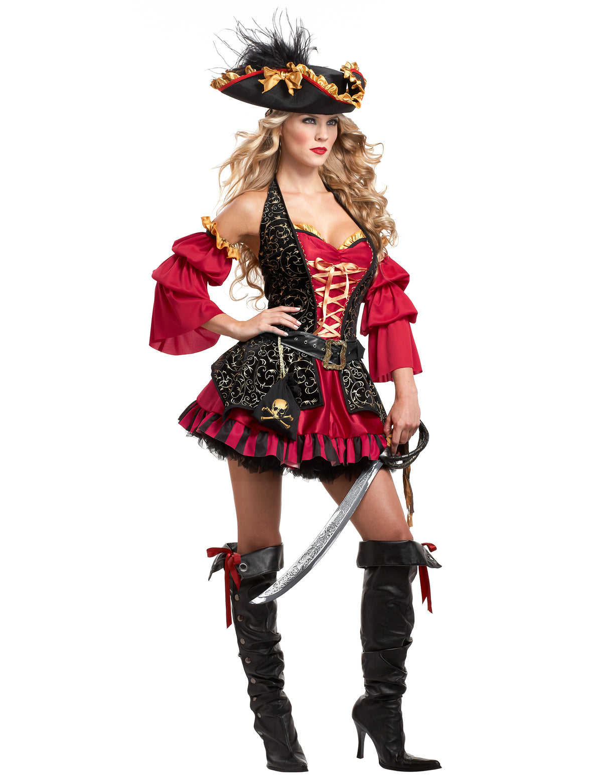 Disfarce pirata Premium - mulher