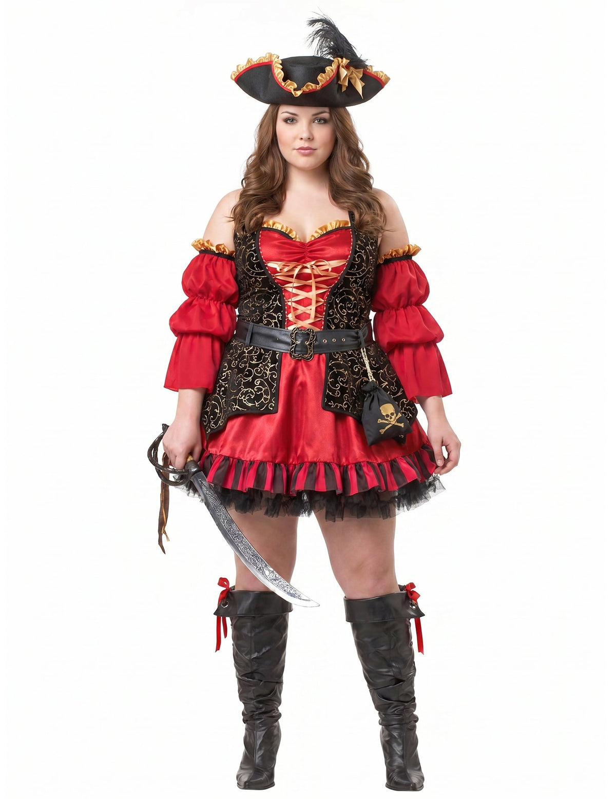 Disfarce pirata Premium - mulher