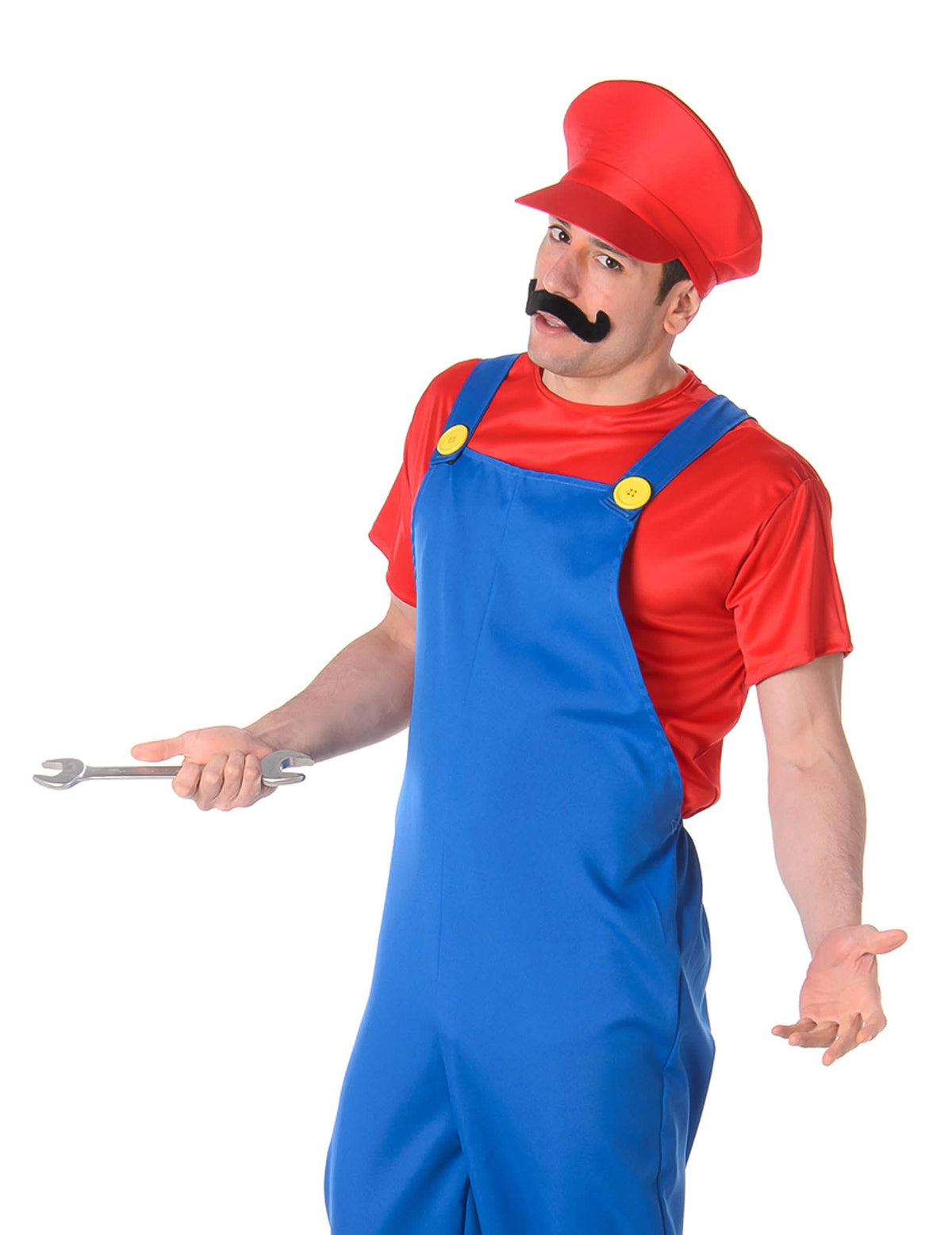 Acessório-chave chata do fato de encanador vermelho para homem