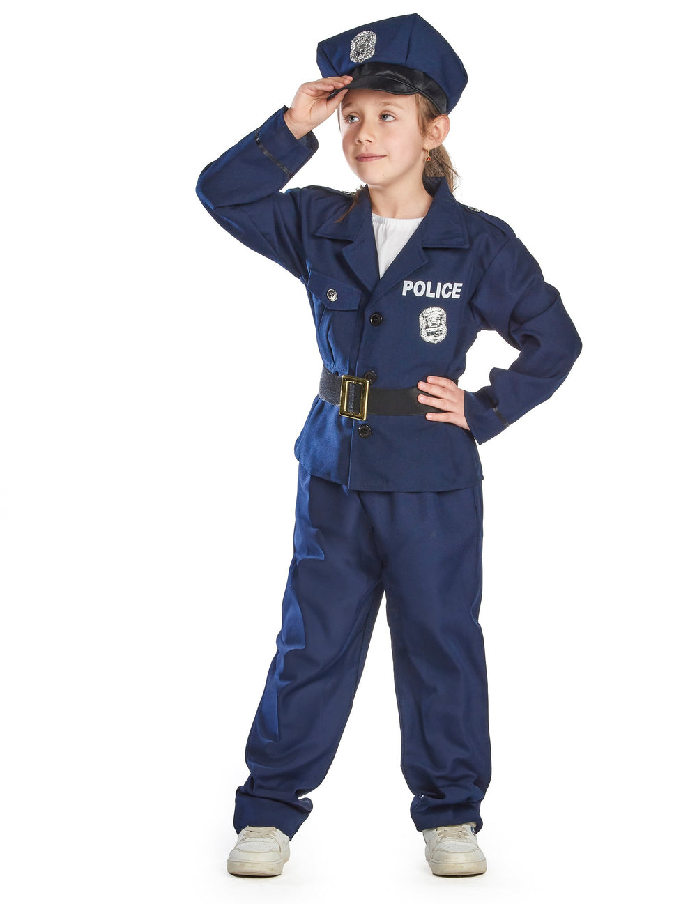 Vue d'ensemble du déguisement policier luxe pour garçon