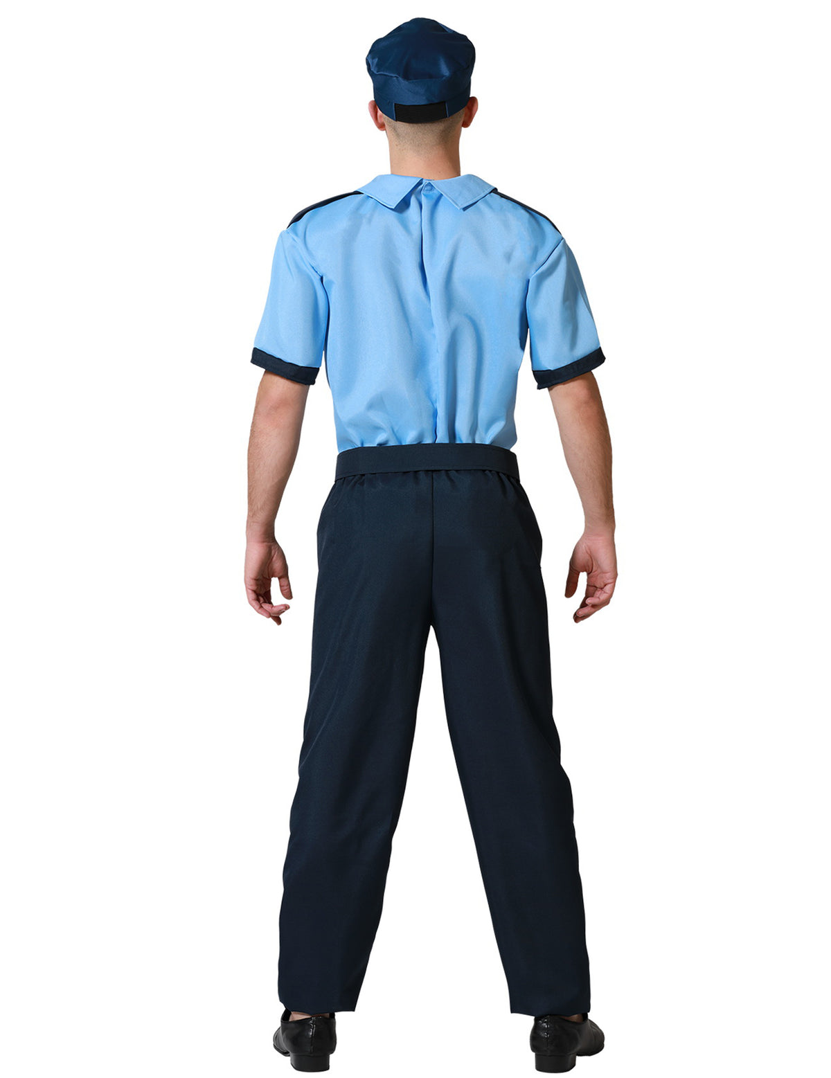 Vue de dos du déguisement de policier