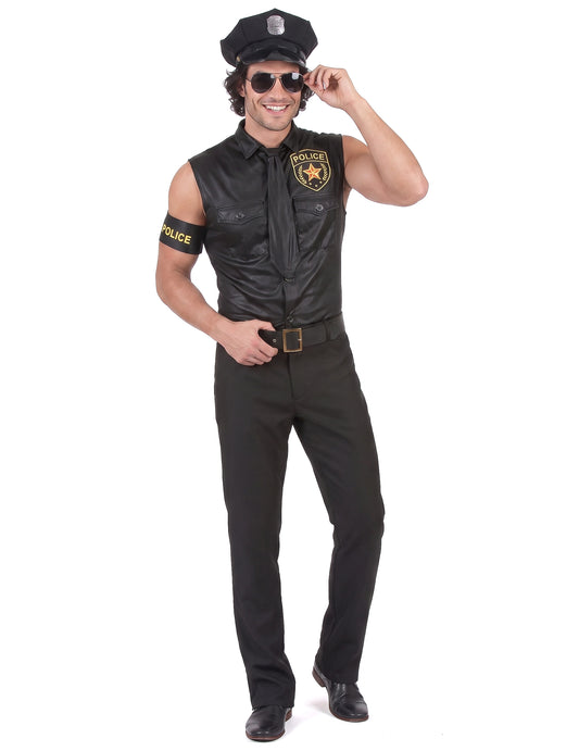 Disfarce polícia sexy homem