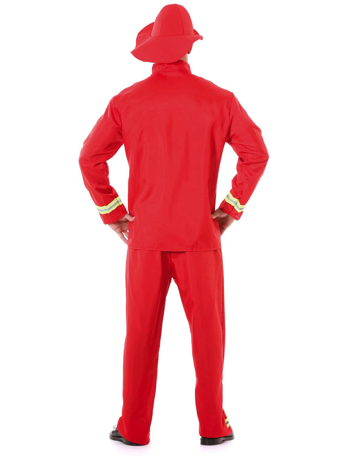 Vue de dos du déguisement pompier